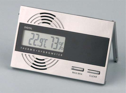 Digitaler Hygro- und Thermometer Silber (596552)