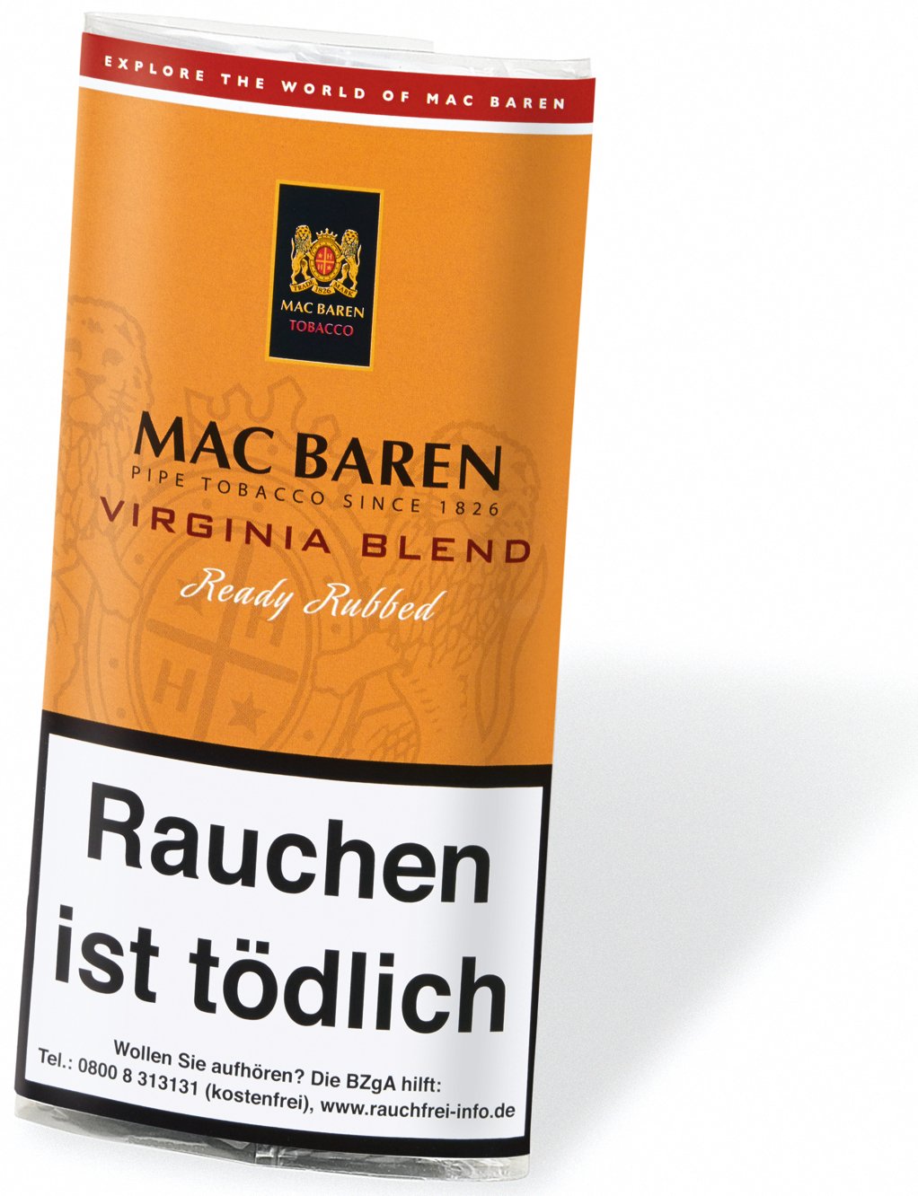 Mac Baren Pfeifentabak Virginia Blend 50g Pouch seite