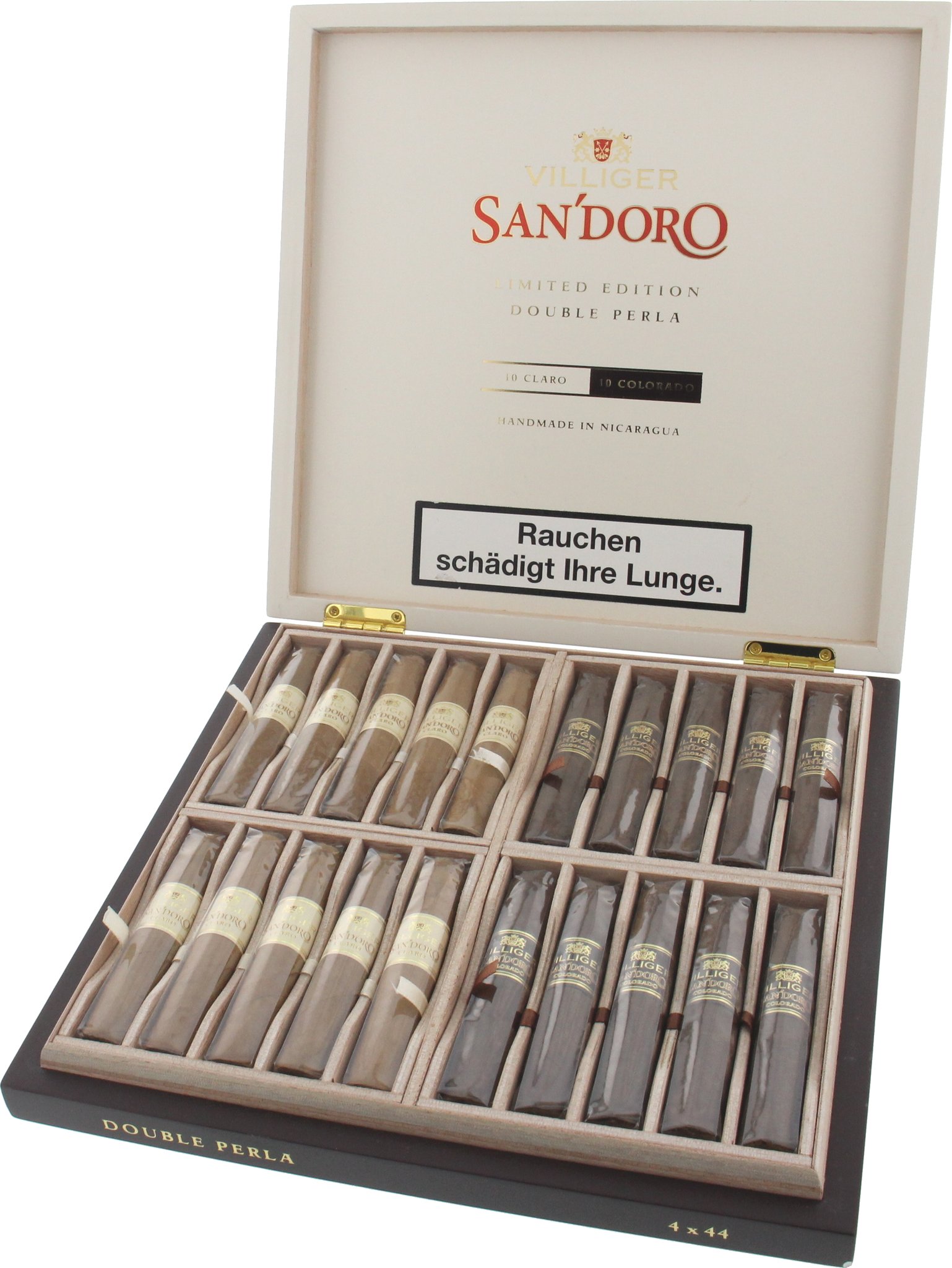 Villiger Sampler San Doro Double Perla Limited Edition Kiste offen