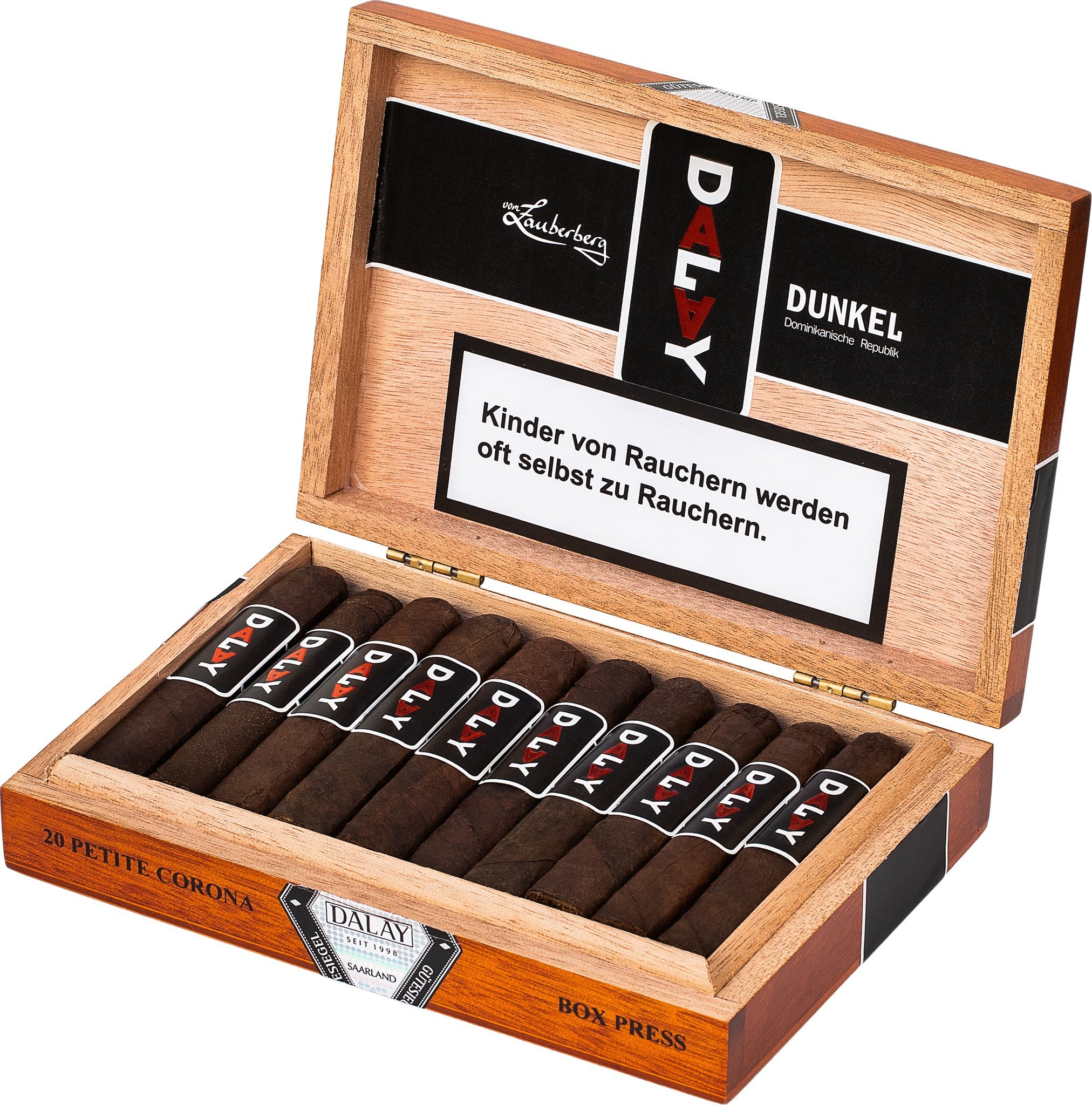 Dalay Reserva Maduro Petite Corona Kiste offen
