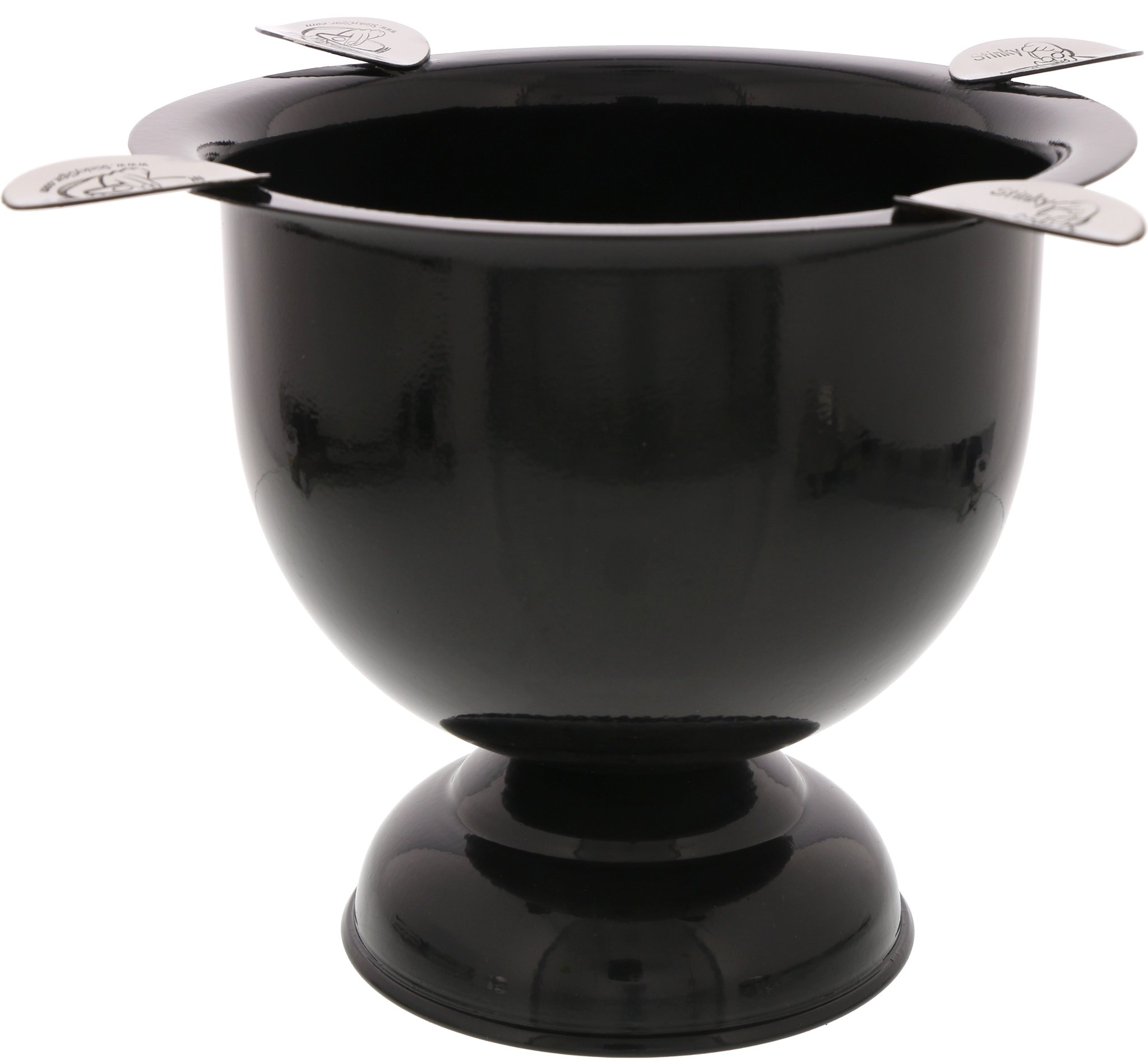 Stinky Ashtray Color Tall hochglanz Schwarz (mit 4 Ablagen) (CA-ST-4BLK)