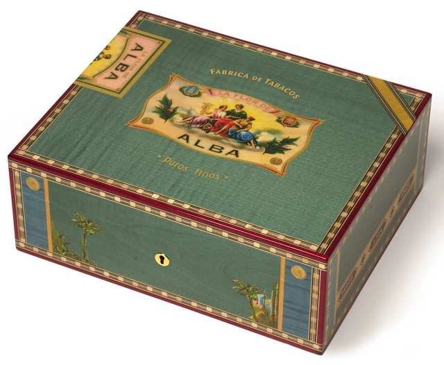 Elie Bleu Collection Alba Humidor Alba Collection Humidor für 75 Cigarren  mit 