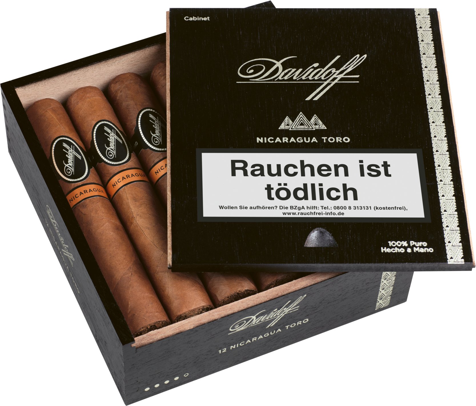 Davidoff Nicaragua Toro 12er Kiste Detailbild