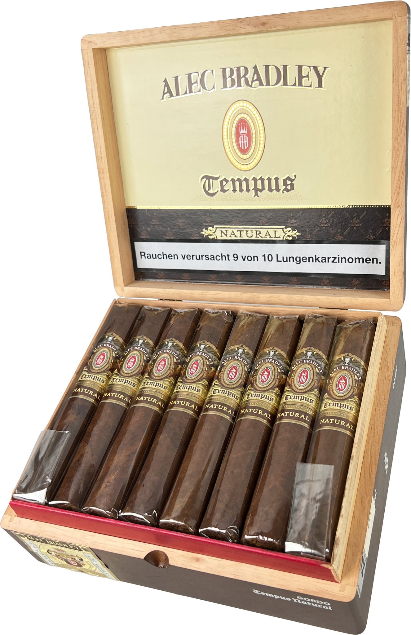 Alec Bradley Tempus Natural Magnus (Double Toro) Kiste offen
