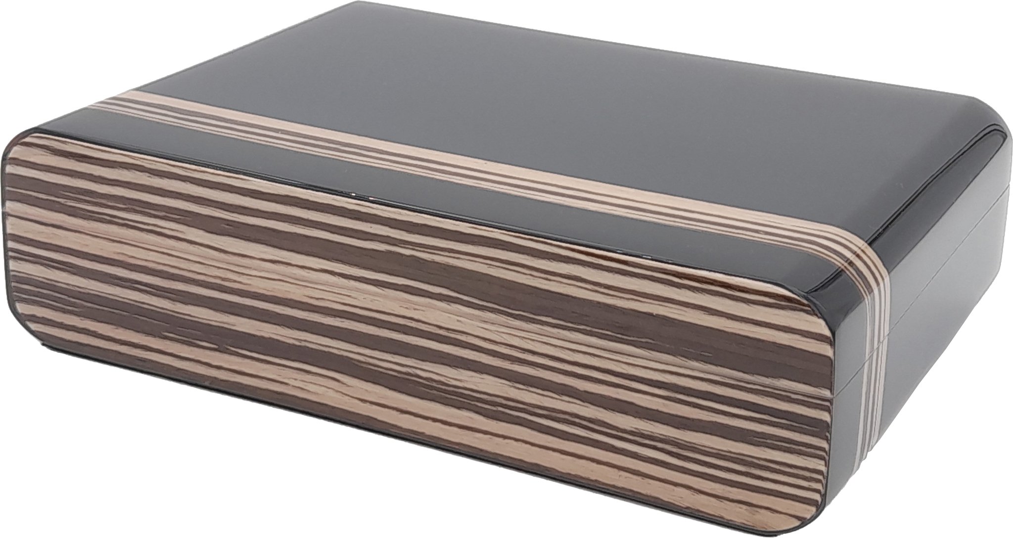 Guy Janot Classic Humidor Zebrano schwarz für 25 Zigarren (626)