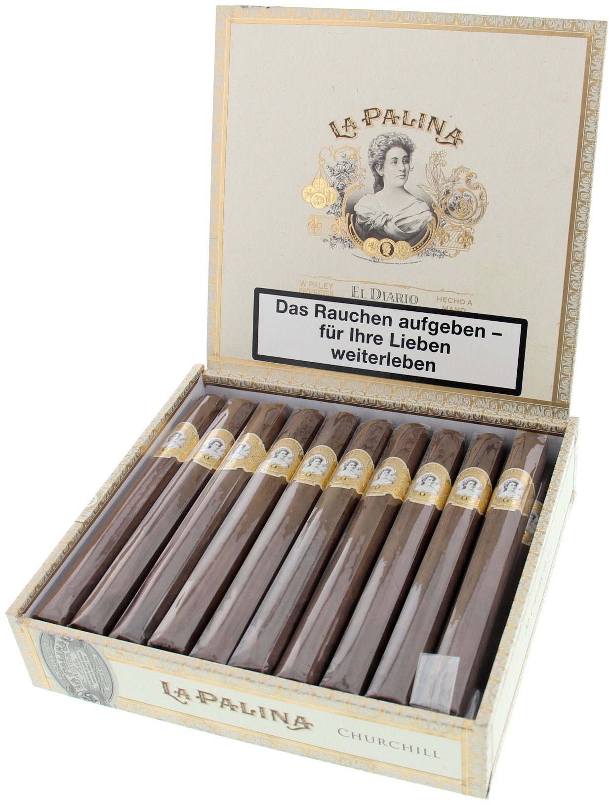 La Palina El Diario Churchill Kiste offen