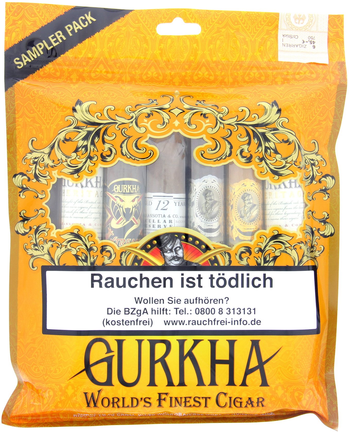 Gurkha Sampler Baggies NICARAGUA (6 Zigarren)