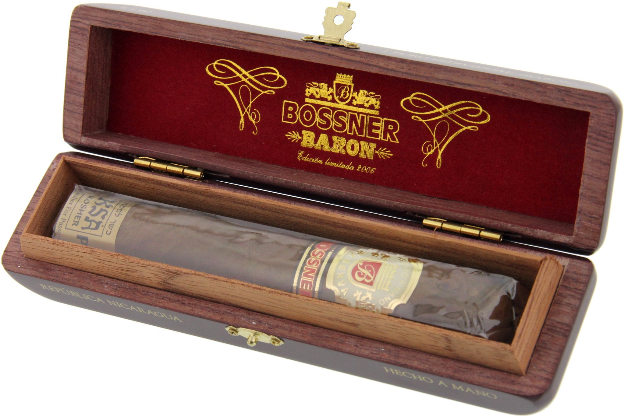 Bossner Koscher Baron 1er Holzkiste offen