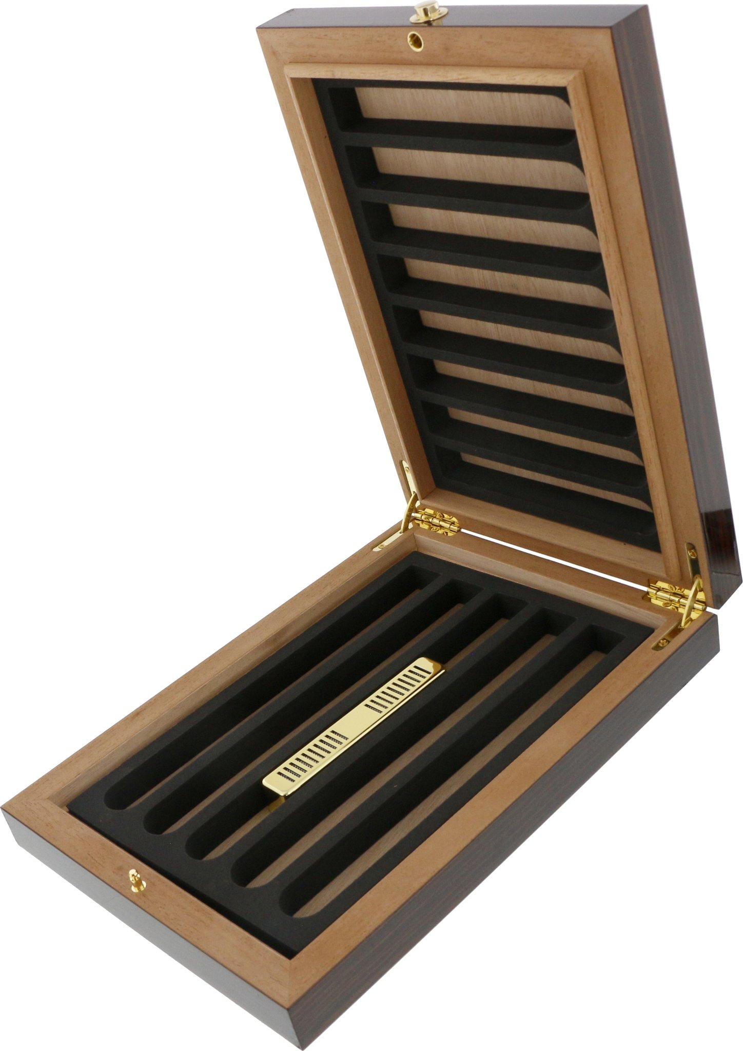 Adorini Reisehumidor Ebony (14201) offen