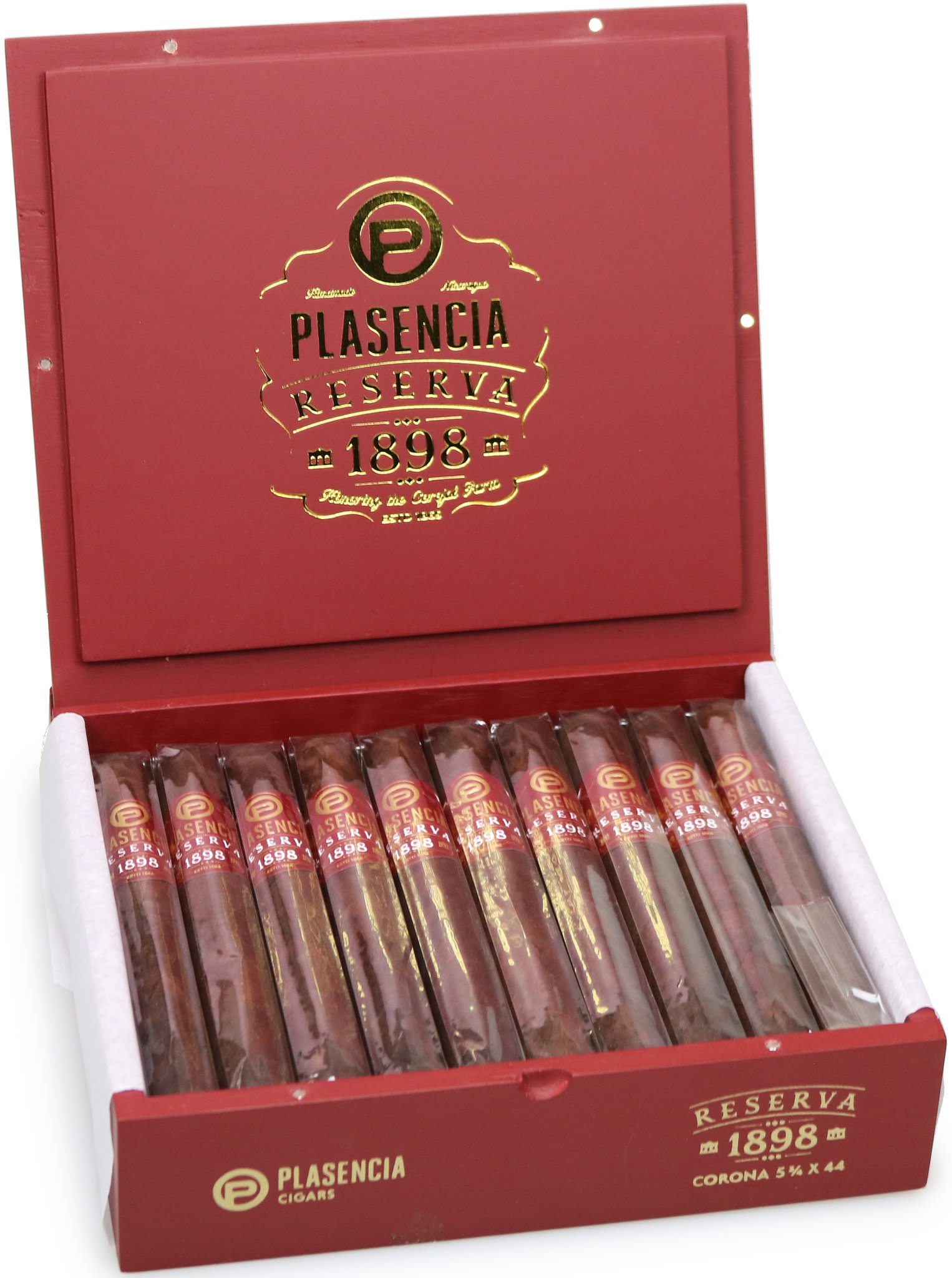 Plasencia Reserva 1898 Corona Kiste offen