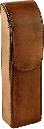 Leder braun 2 Zigarren