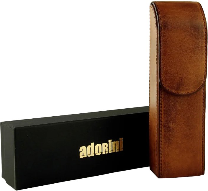 Leder braun 2 Zigarren mit Verpackung