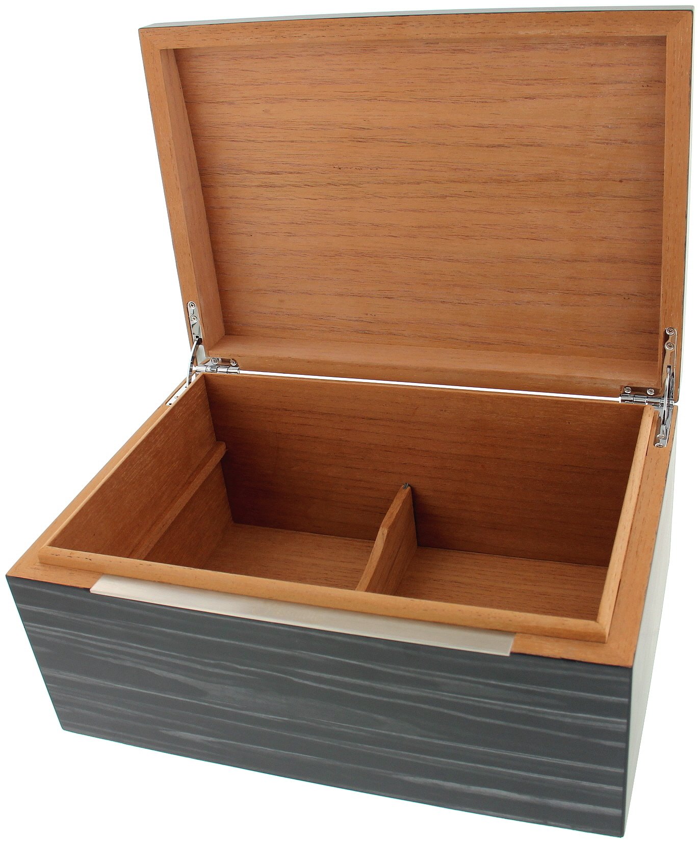 Passatore Humidor schwarz für 50 Zigarren (562213) offen
