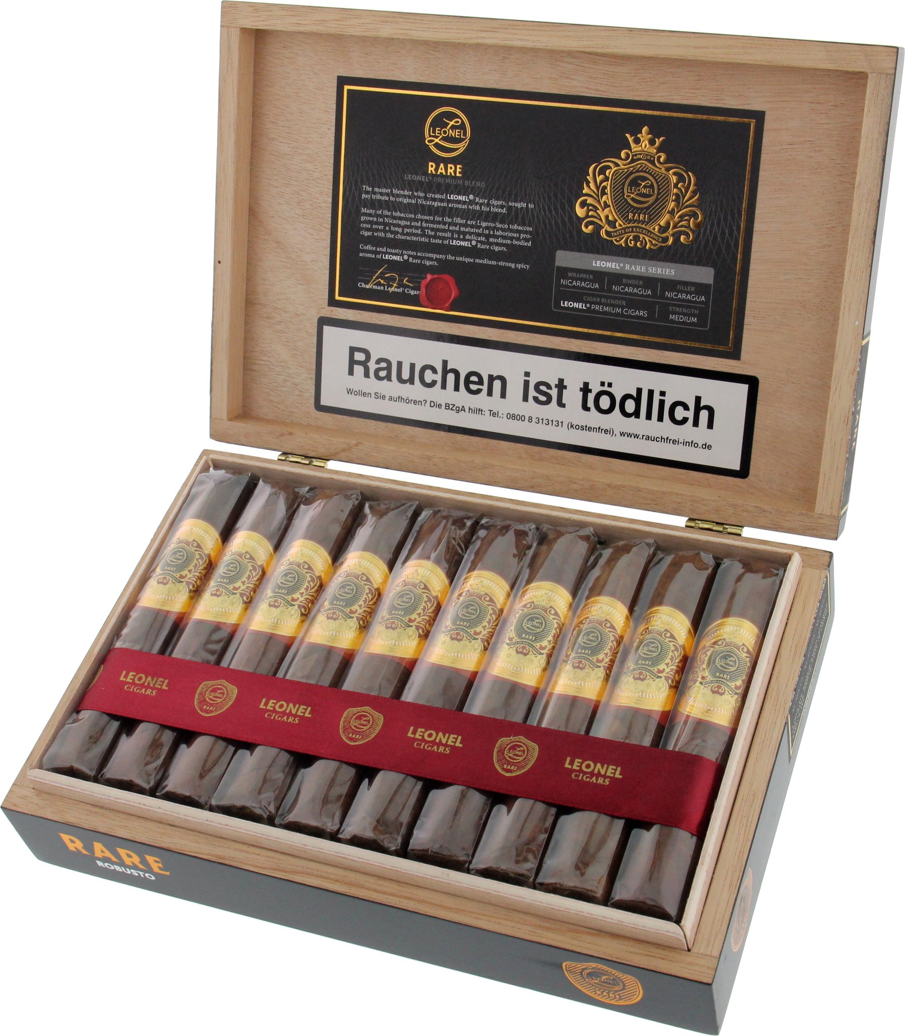 Leonel Rare Robusto Kiste offen