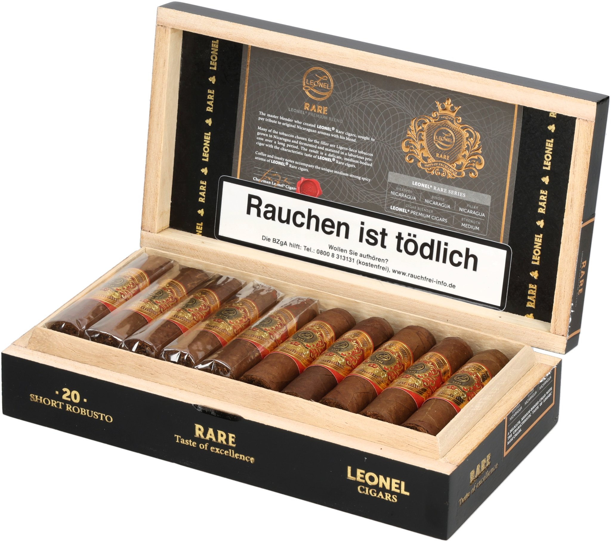 Short Robusto Kiste offen
