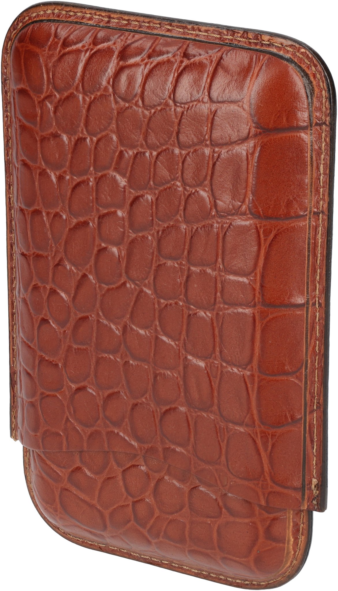 4er Leder Braun Croco 02