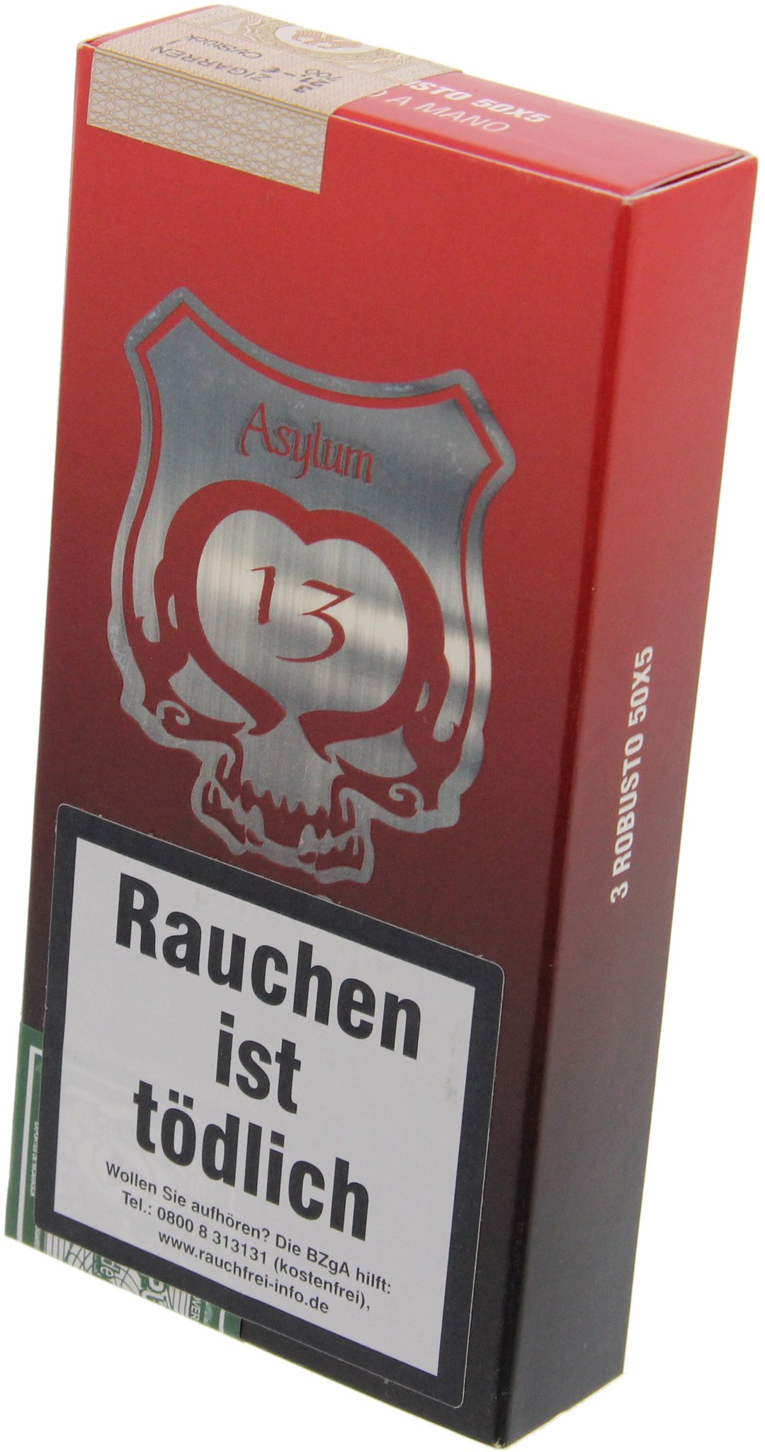 Asylum Cigars 13 Fifty Robusto 50 x 5 3er Packung