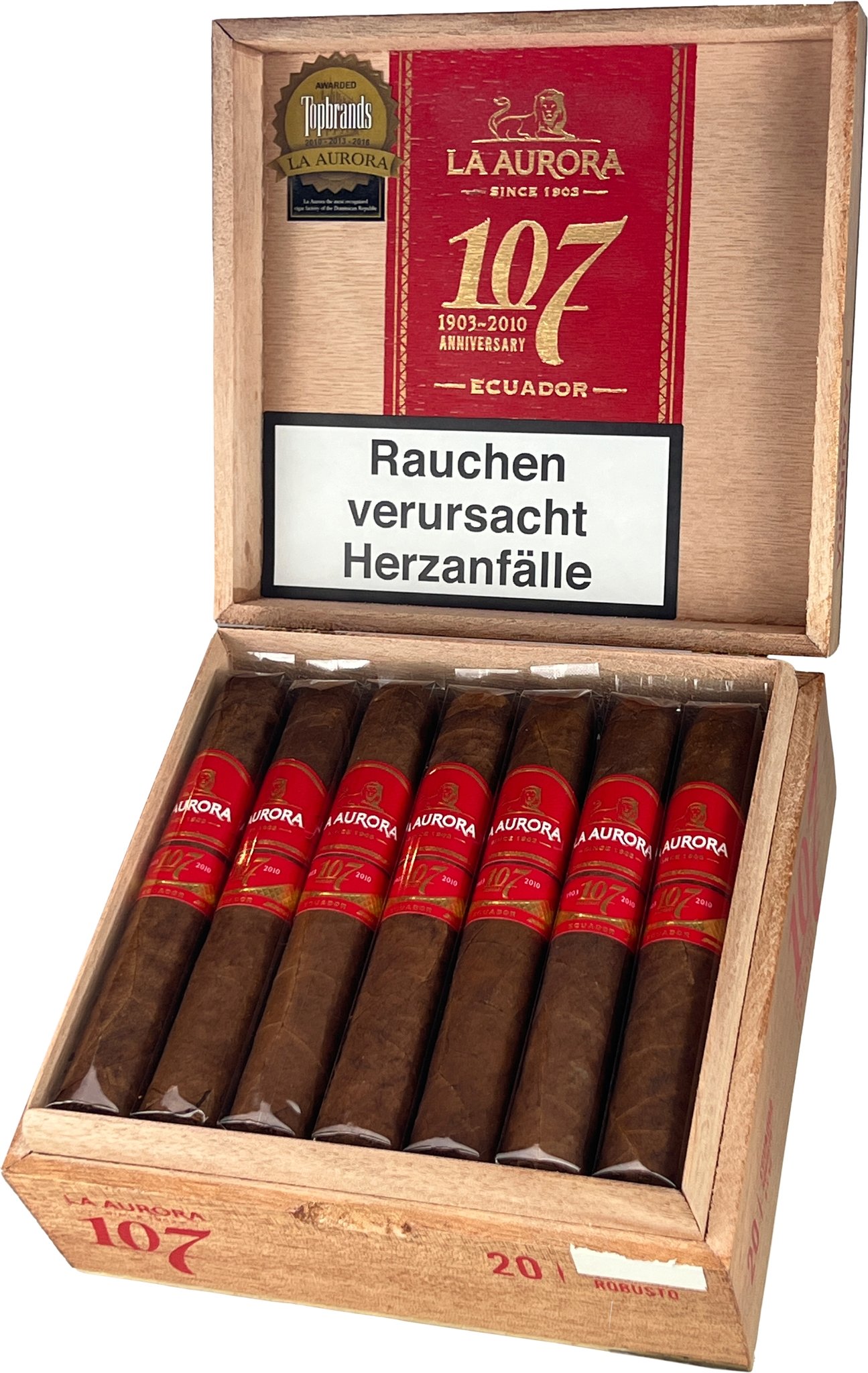 La Aurora 107 Ecuador Robusto Offen_02