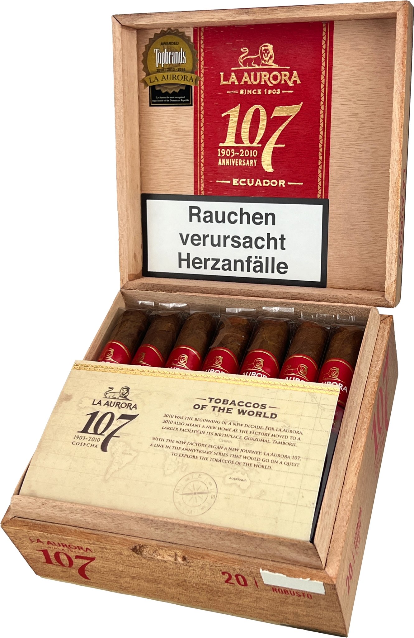 La Aurora 107 Ecuador Robusto Offen_03