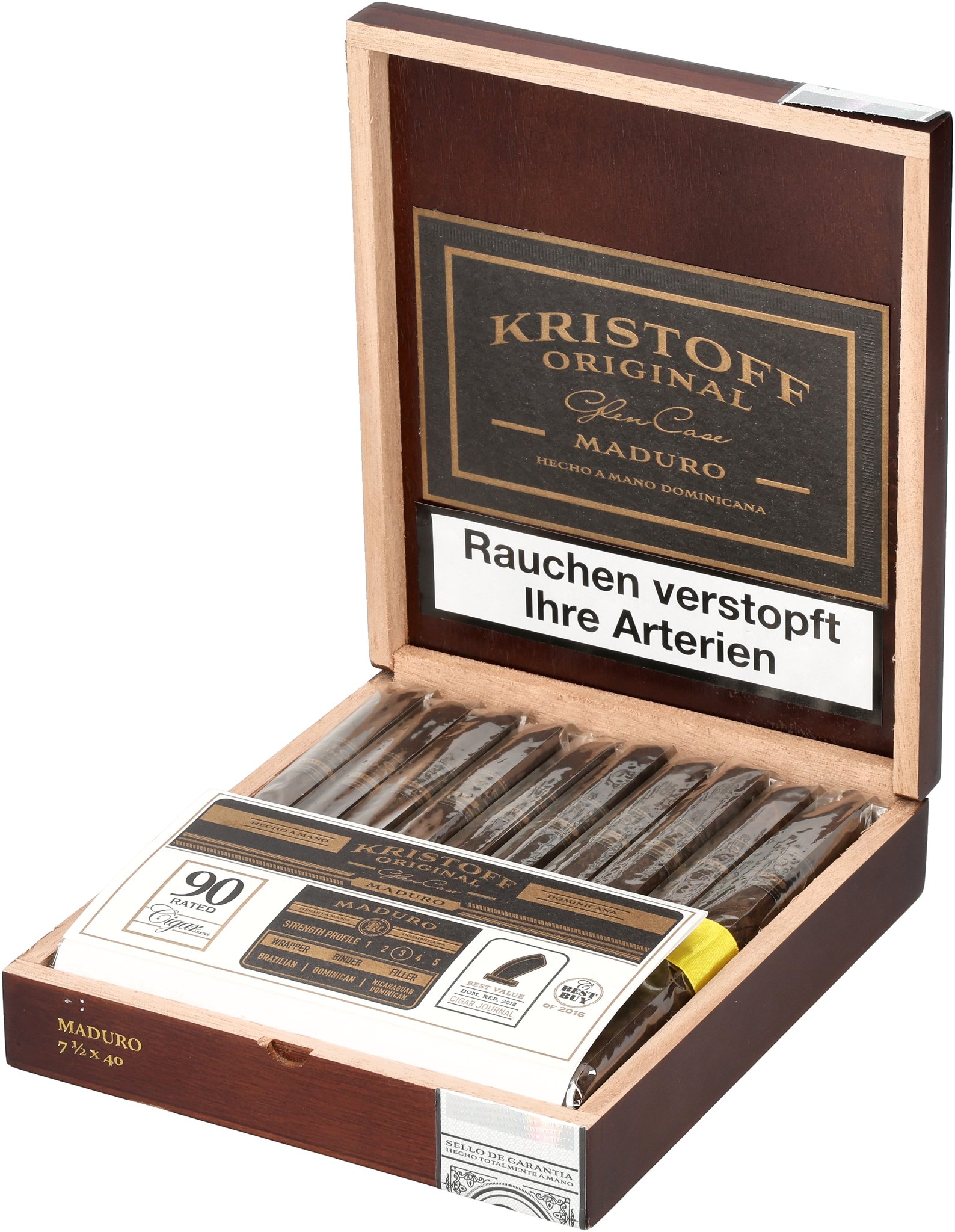 Maduro Lancero Box open