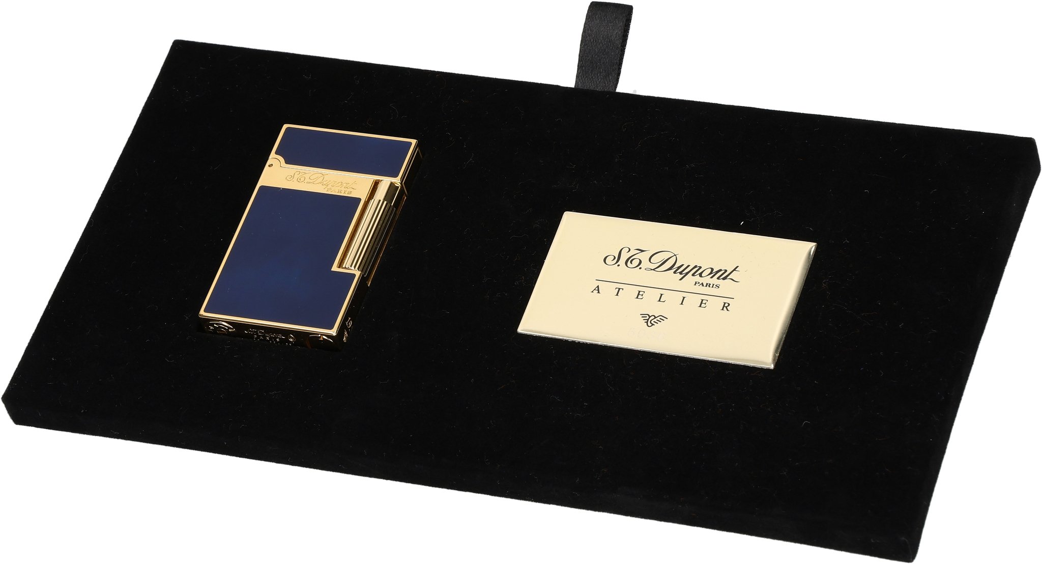 Chinalack blau vergoldet (016134) Inlay