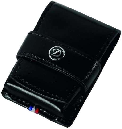 S.T. Dupont Feuerzeugetui schwarz Dupont Emblem (180024)