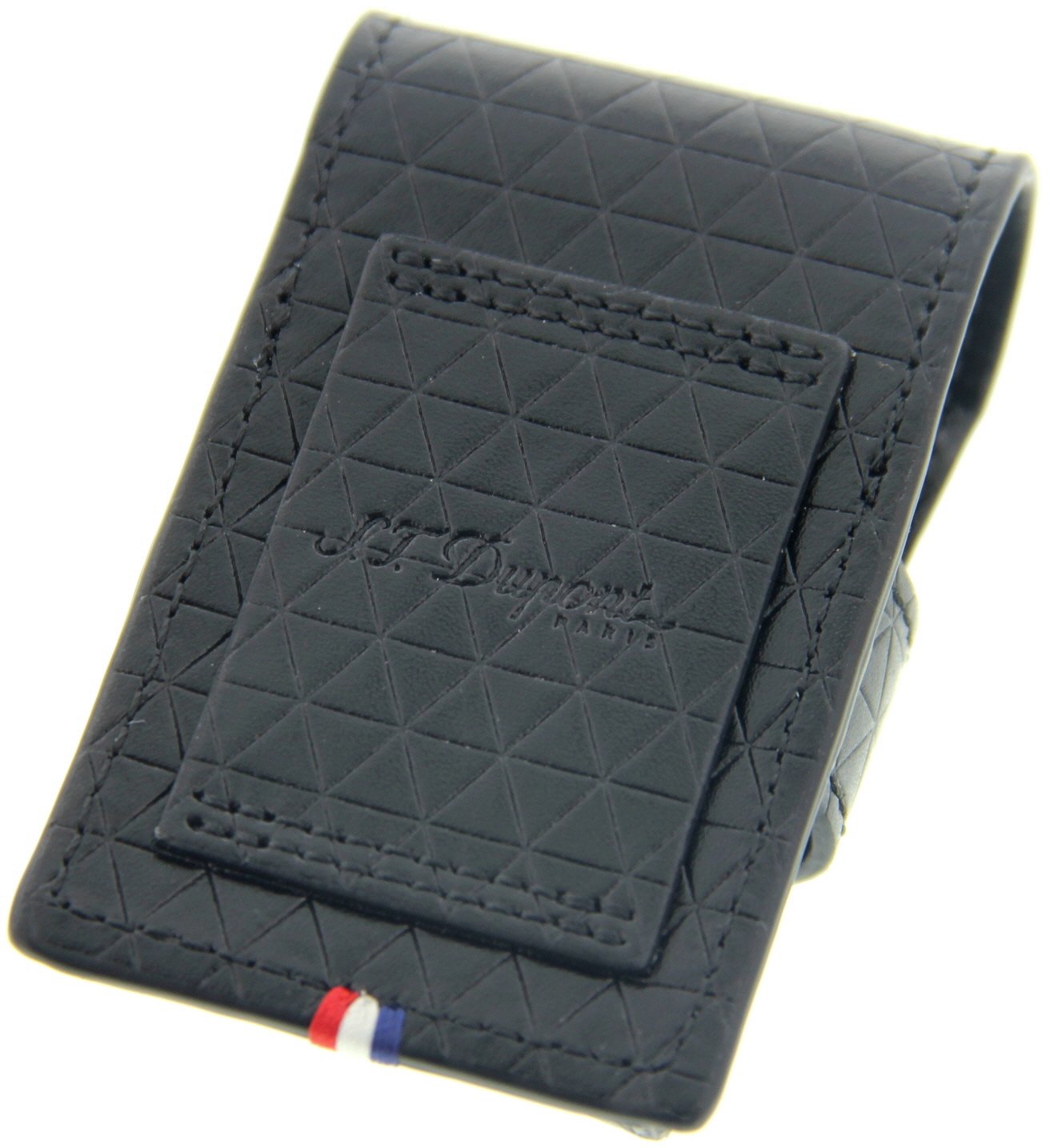 S.T. Dupont Feuerzeugetui schwarz Fire Head Rückseite