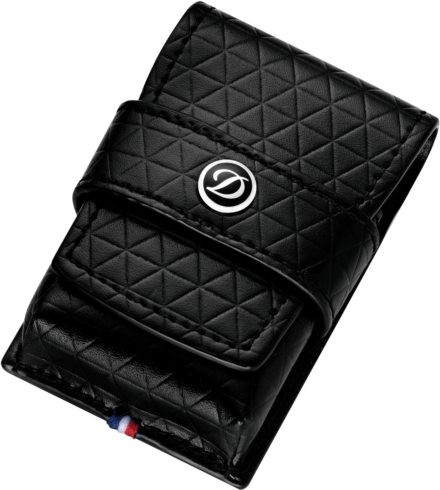 S.T. Dupont Line D Feuerzeugetui schwarz Firehead Dupont Emblem