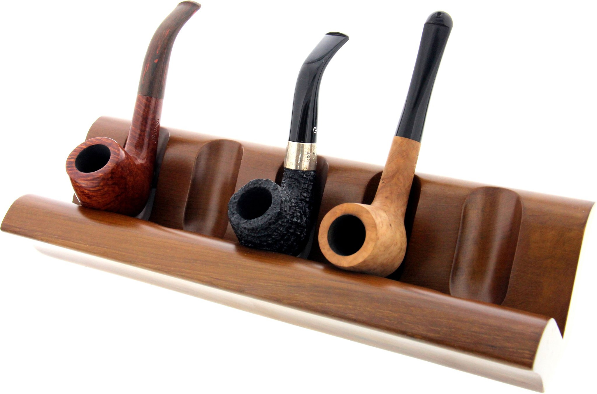 Classic Pfeifenständer 5er Walnuss matt (550415) Detailbild