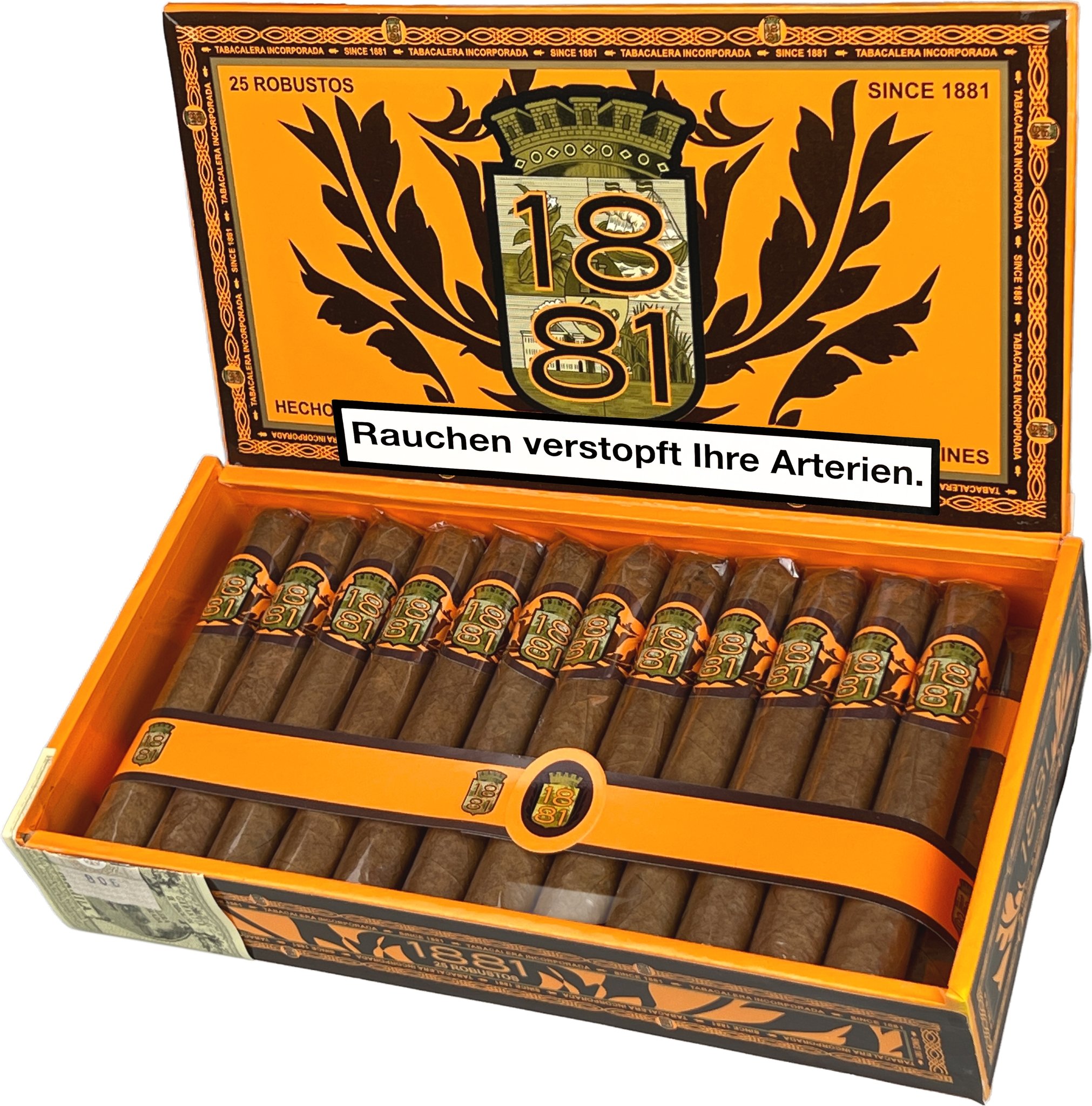 Tabacalera 1881 Robusto Kiste offen NEU