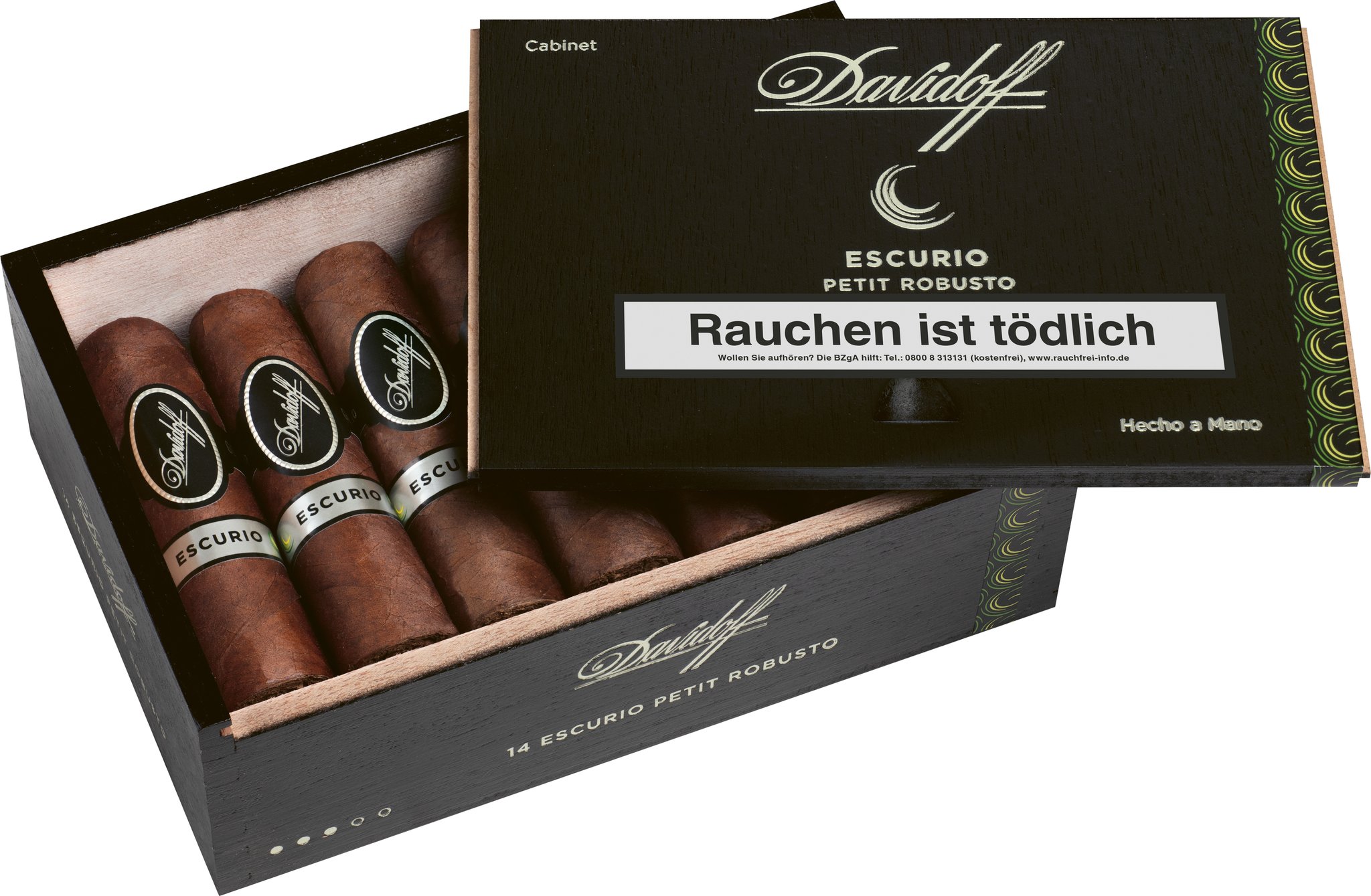 Davidoff Escurio Petit Robusto 14er Kiste Detailbild