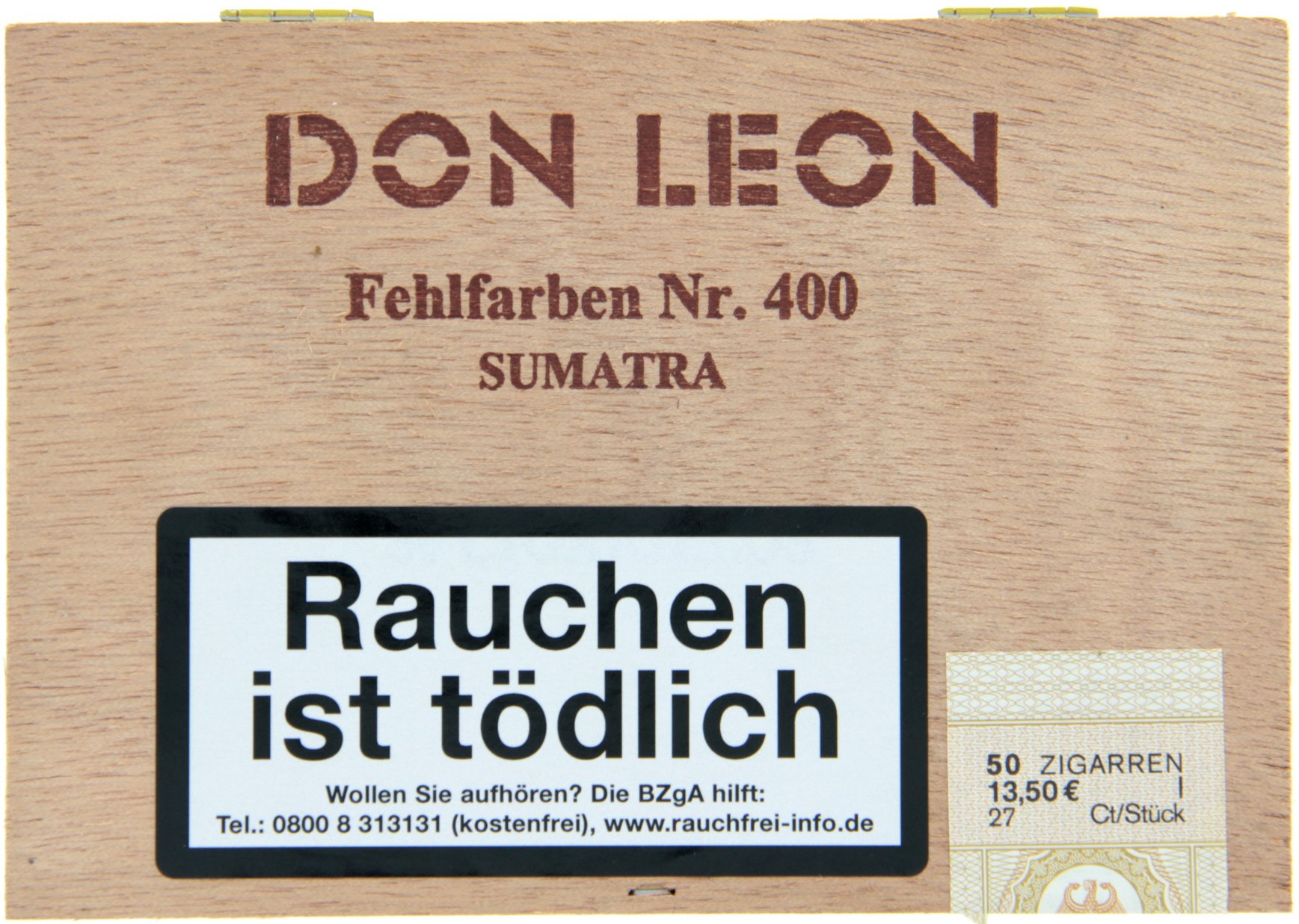 Don Leon Classic Fehlfarben Nr. 400 Sumatra Cigarillos (16381)