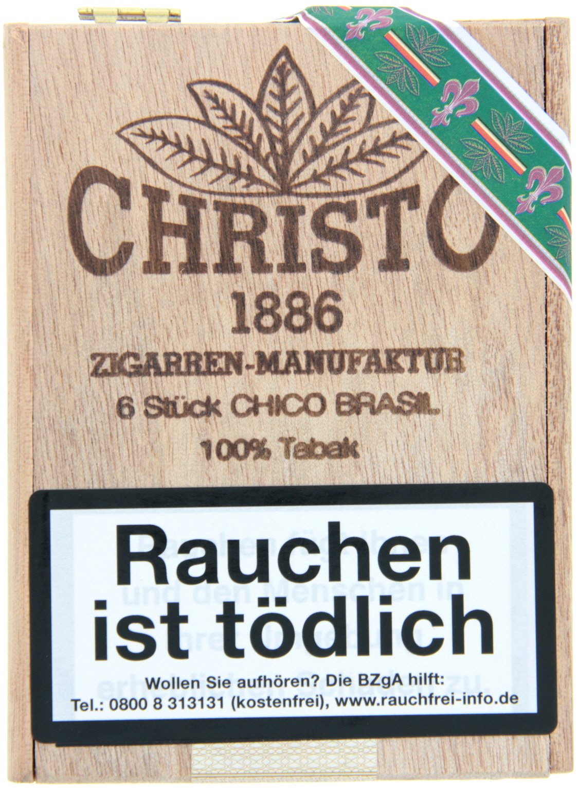 Christo 1886 Zigarrenmanufaktur Cigarillos Chico Brasil (6er)