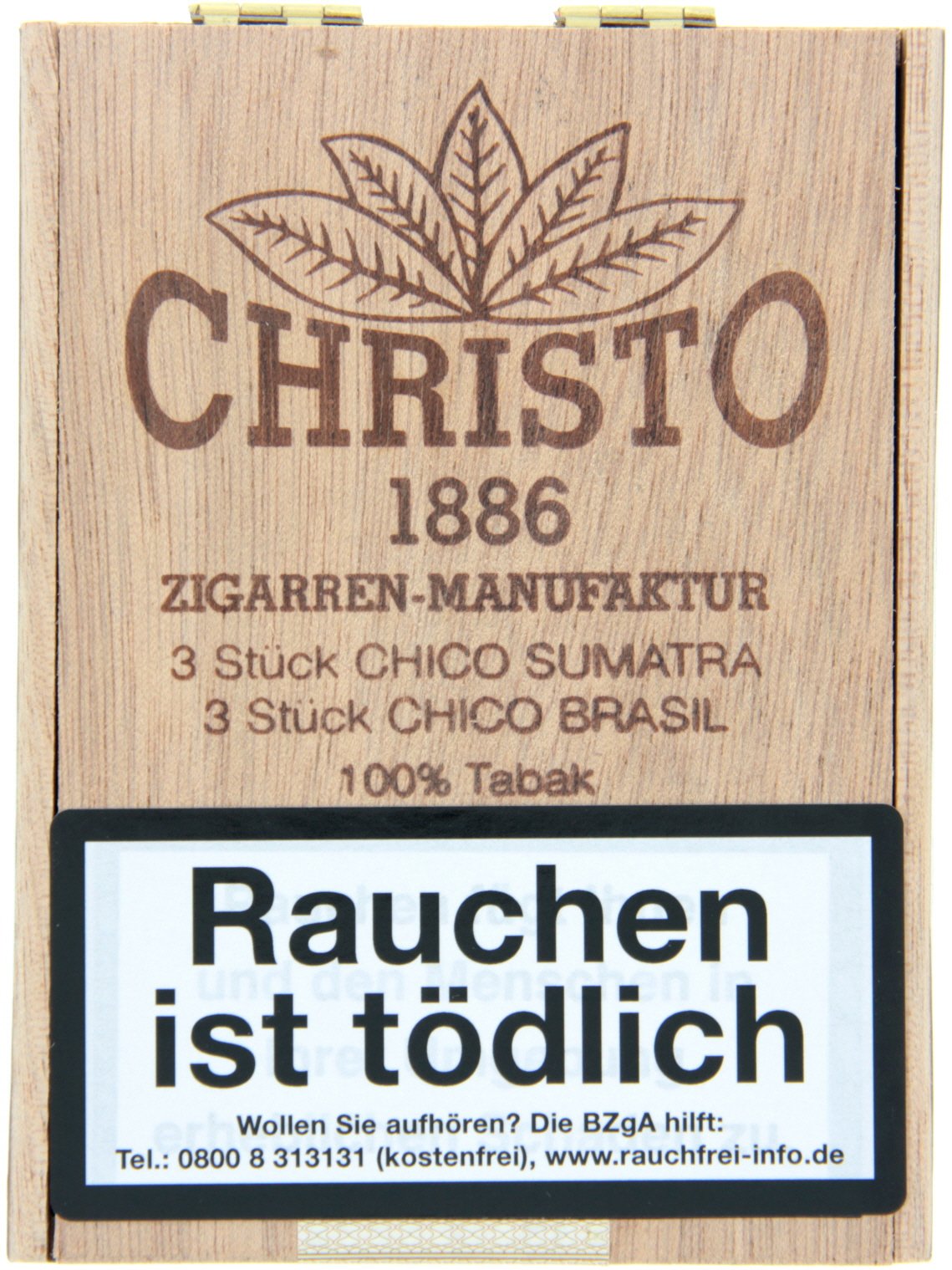 Christo 1886 Zigarrenmanufaktur Cigarillos Chico Sumatra & Brasil Mix (6er)
