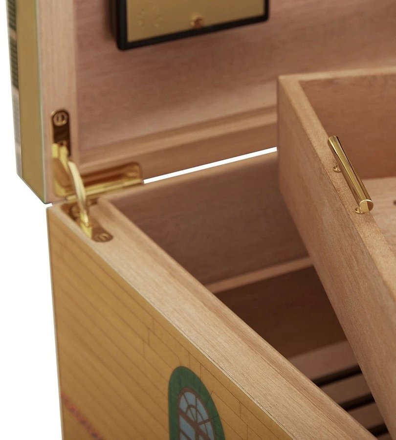 Elie Bleu Casa Cubana Collection Limited edition Humidor für 110 Zigarren Orange Palace Detailbild 