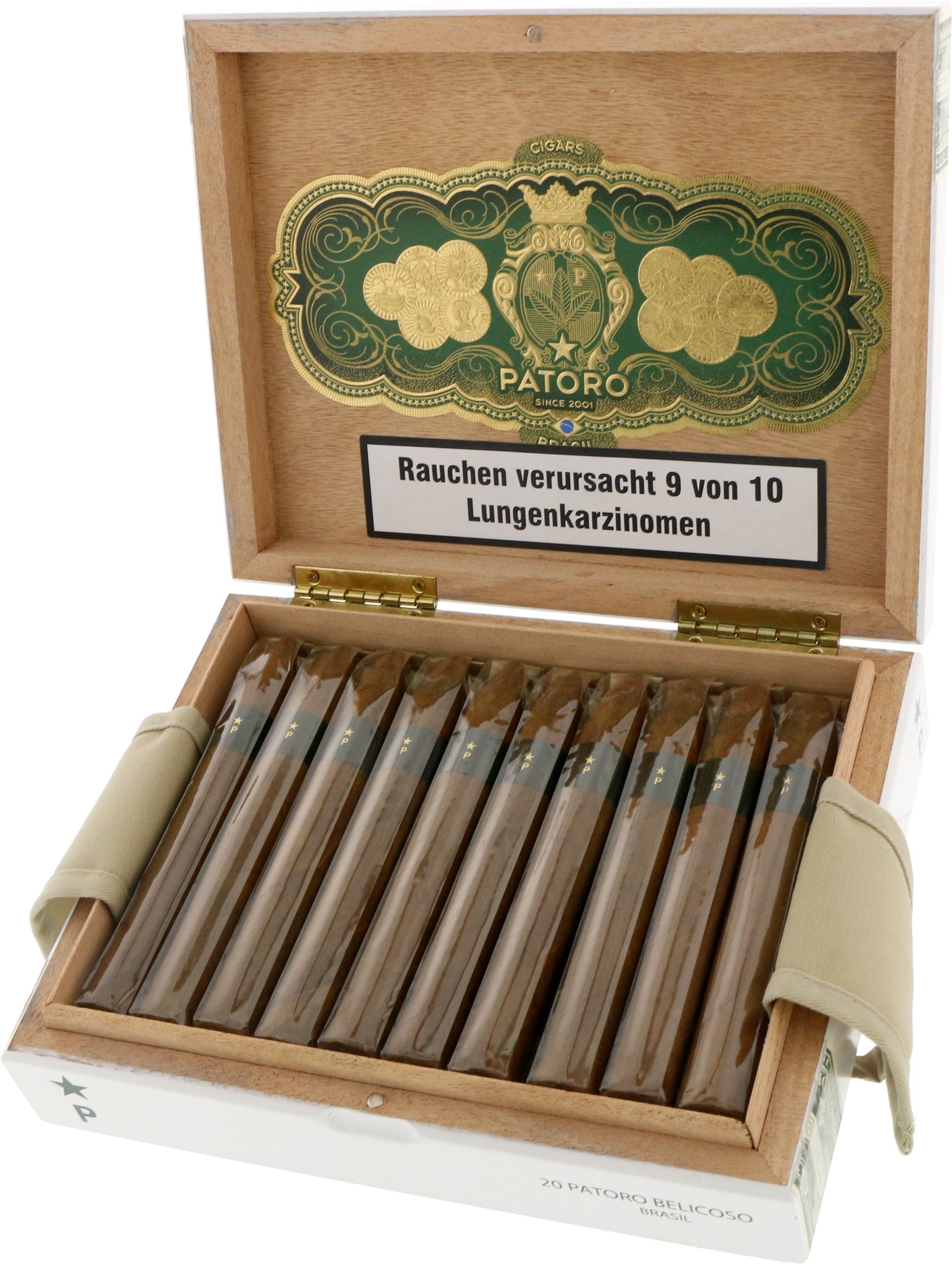 Patoro Brasil Belicoso Kiste offen