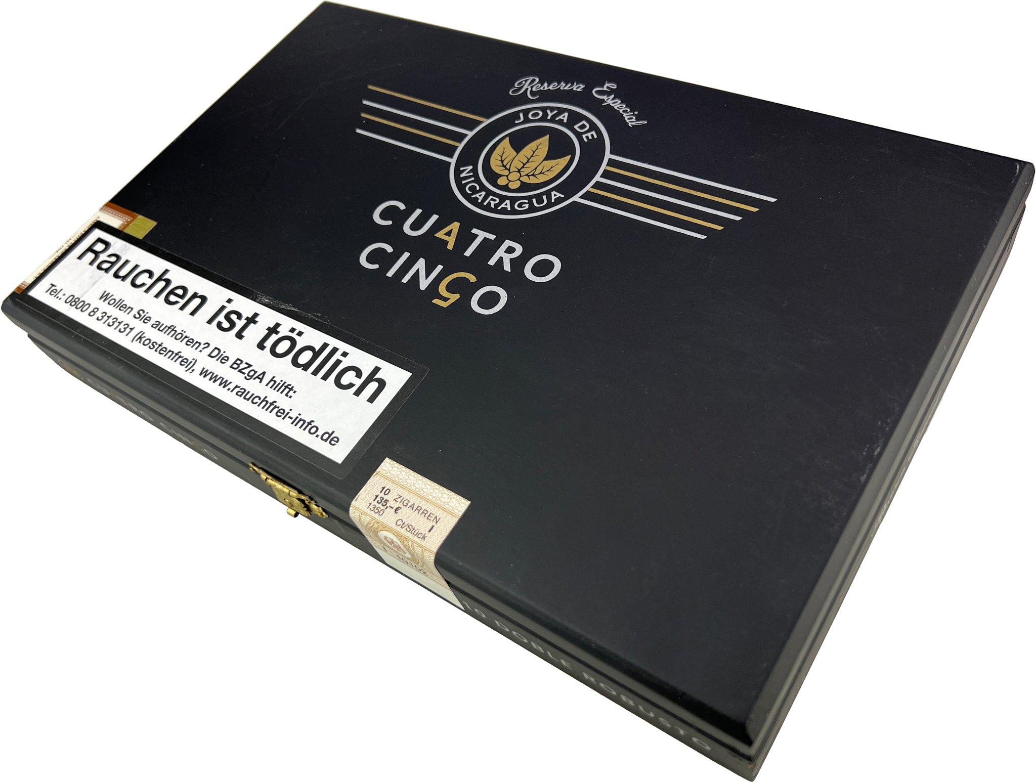 Joya de Nicaragua Edicion Limitada Cuatro Cinco Reserva Especial Doble Robusto Kiste offen