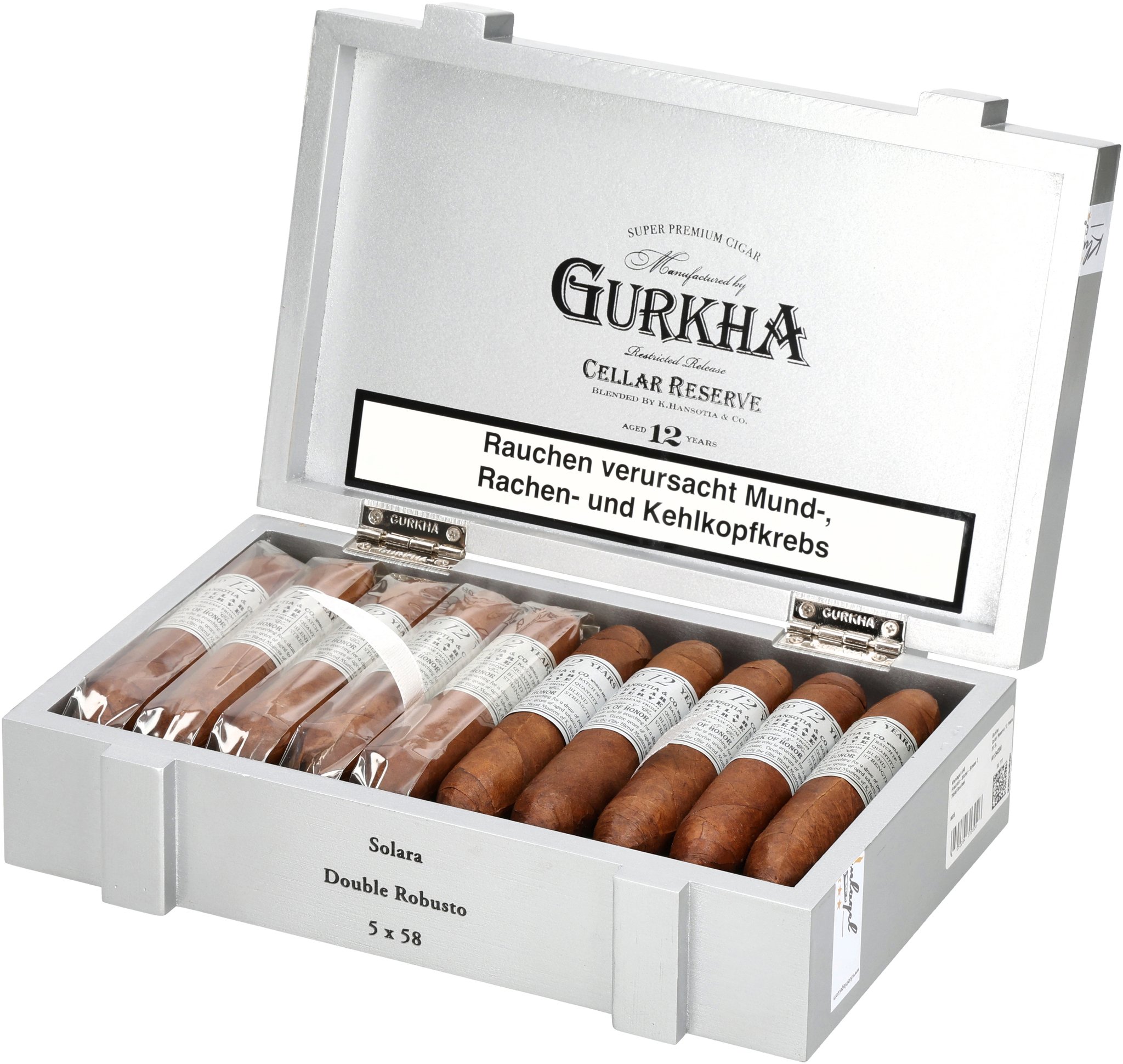 Gurkha Cellar Reserve 12 Years Solara (5x58)_Kiste