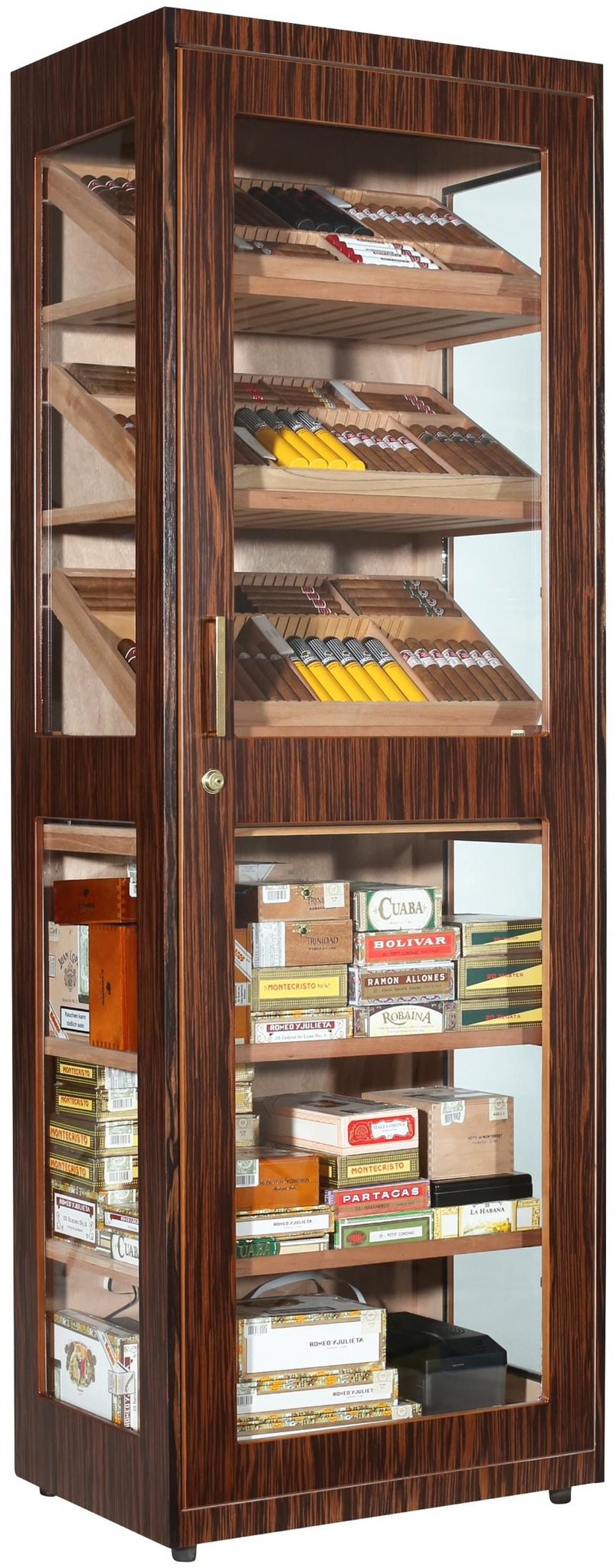 Adorini Humidor Schrank Capri Deluxe braun