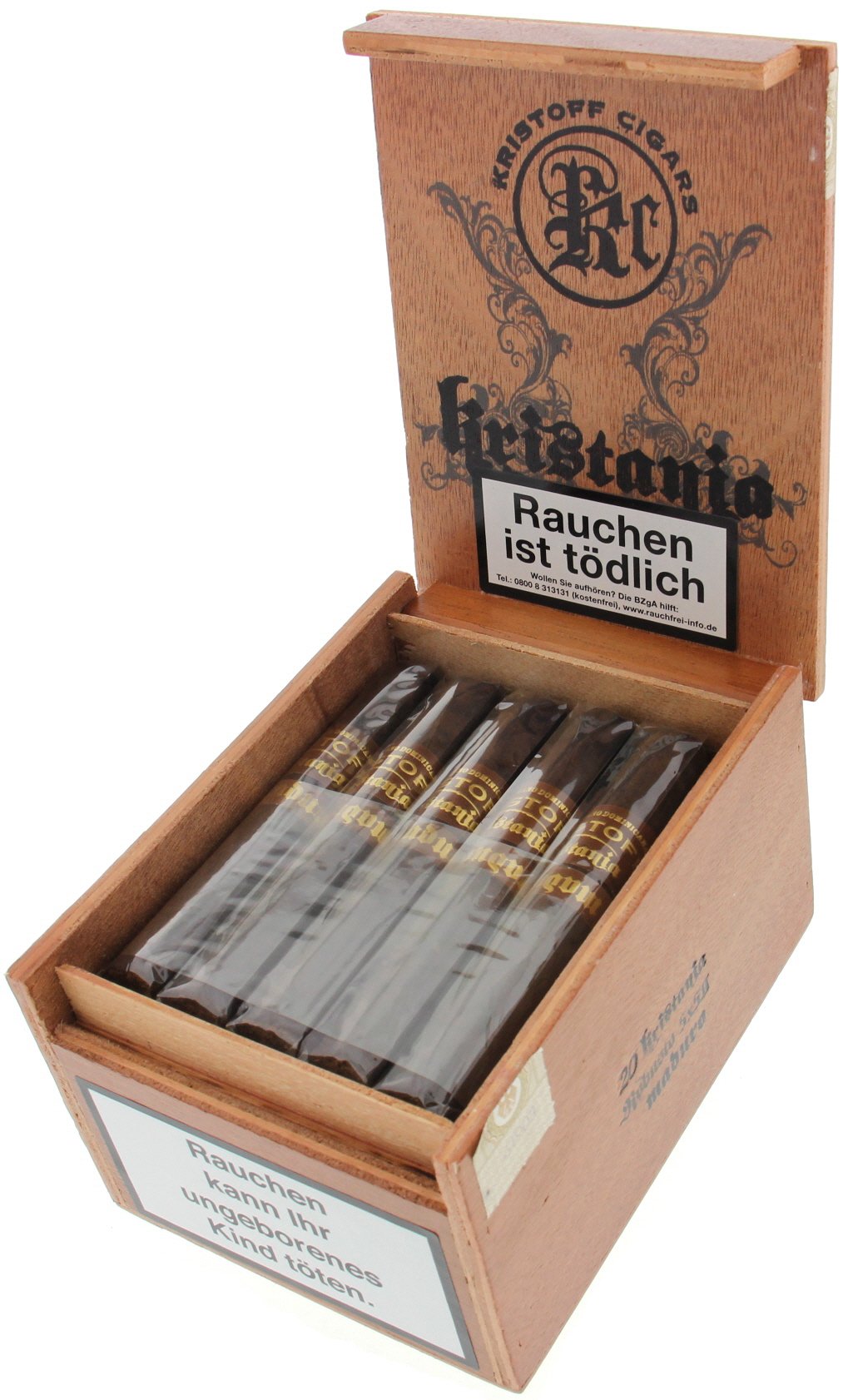 Kristoff Kristania Maduro Robusto Kiste offen