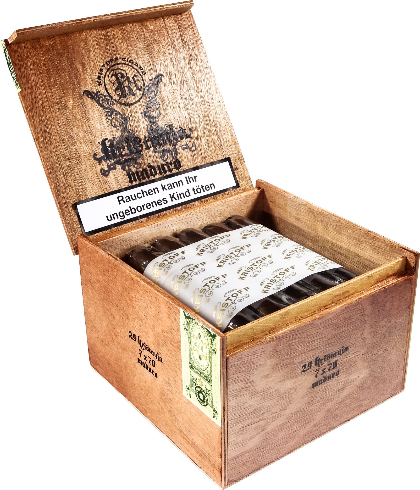 Kristoff Kristania Maduro 7x70 Kiste offen