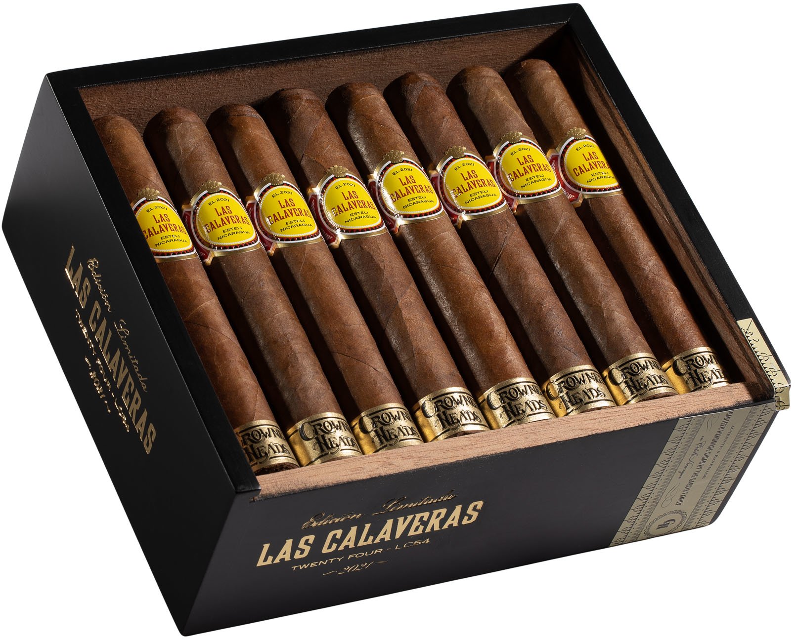 Crowned Heads Las Calaveras Edición Limitada 2021 LC 54 Kiste offen