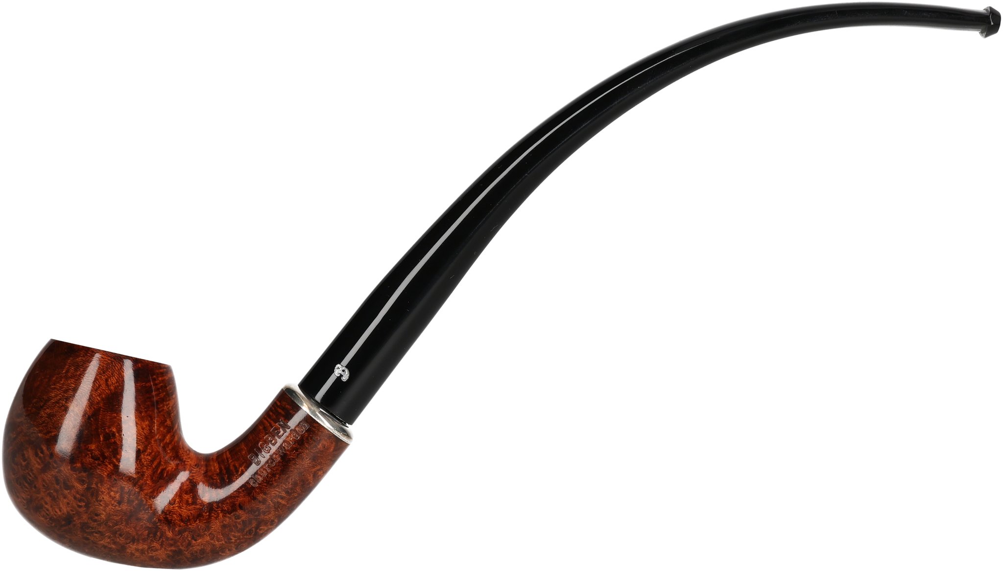 Churchwarden Pfeifen Tan Polish Modell 200 mit Silber_01