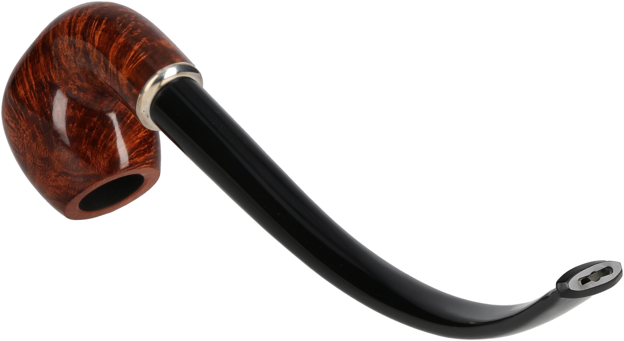 Churchwarden Pfeifen Tan Polish Modell 200 mit Silber_05