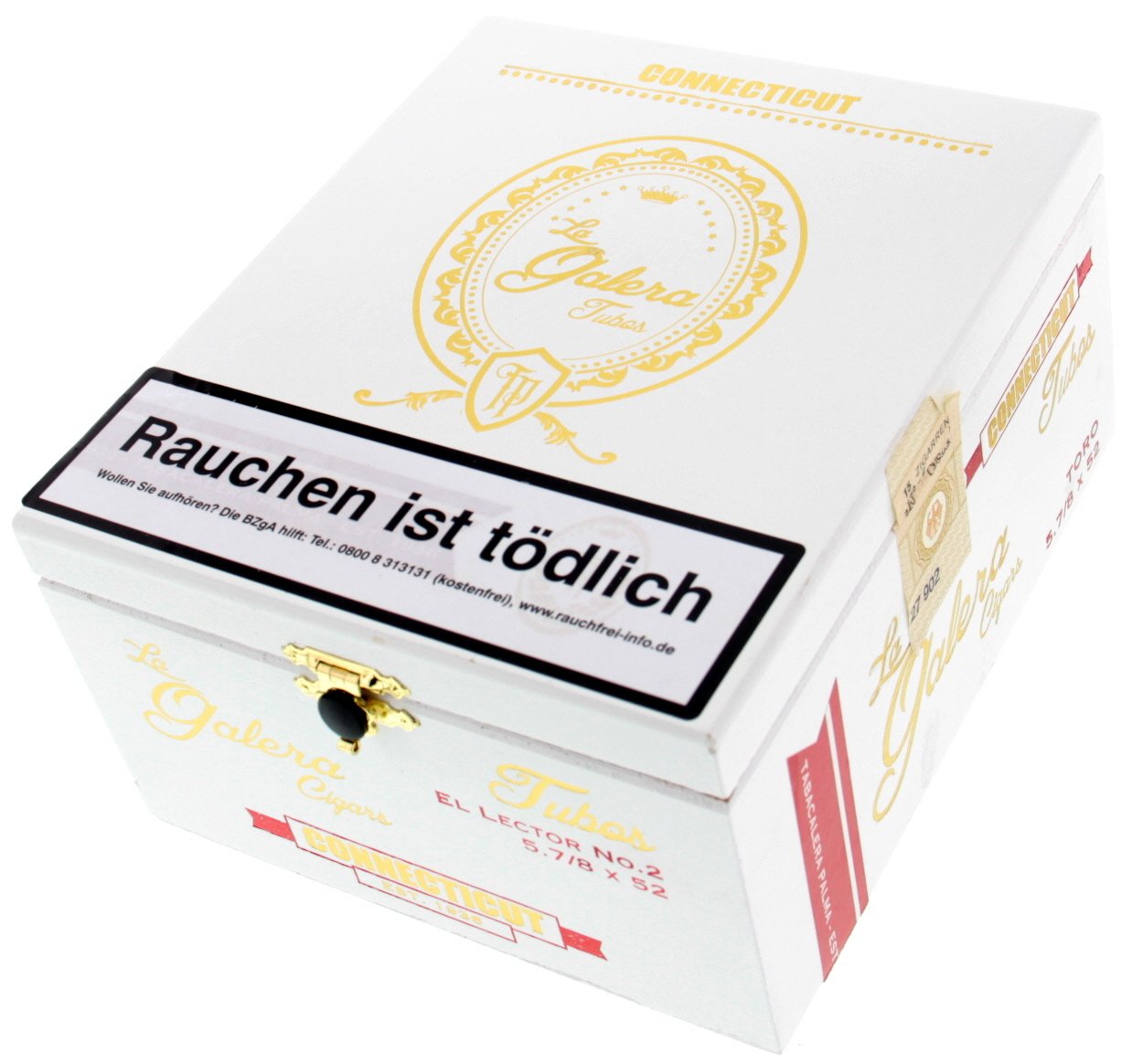 La Galera Connecticut El Lector No. 2 Tubos (Toro) Kiste