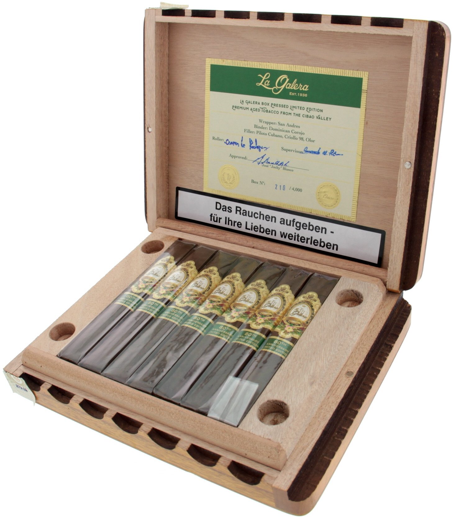 La Galera Sampler 80th Anniversary Box Pressed Limited Edition offen