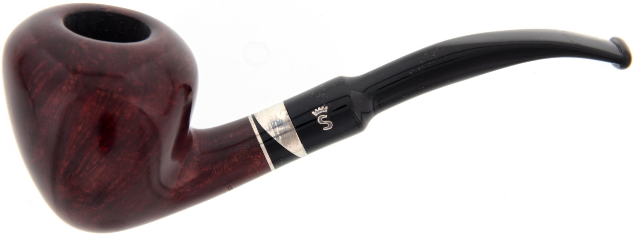 Stanwell Einzelstücke (NOS - Made in Denmark) Black'n Silver Shape 30 OHNE Filter (interne Nr.