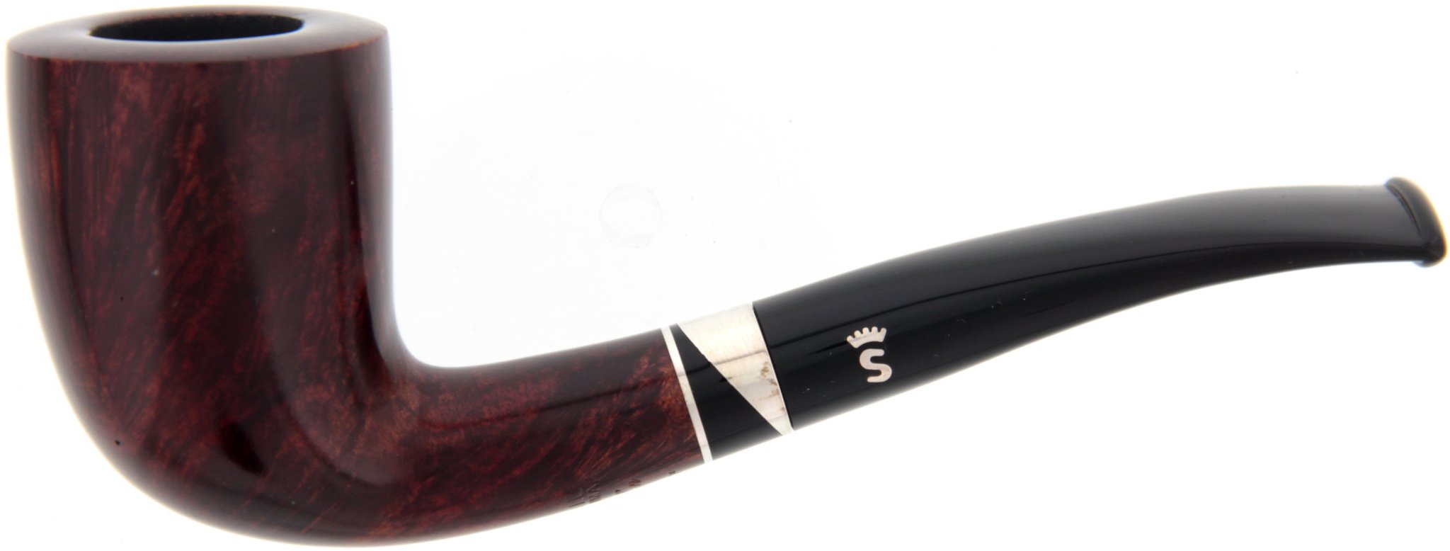 Stanwell Einzelstücke (NOS - Made in Denmark) Black'n Silver Shape 140 OHNE Filter (interne Nr