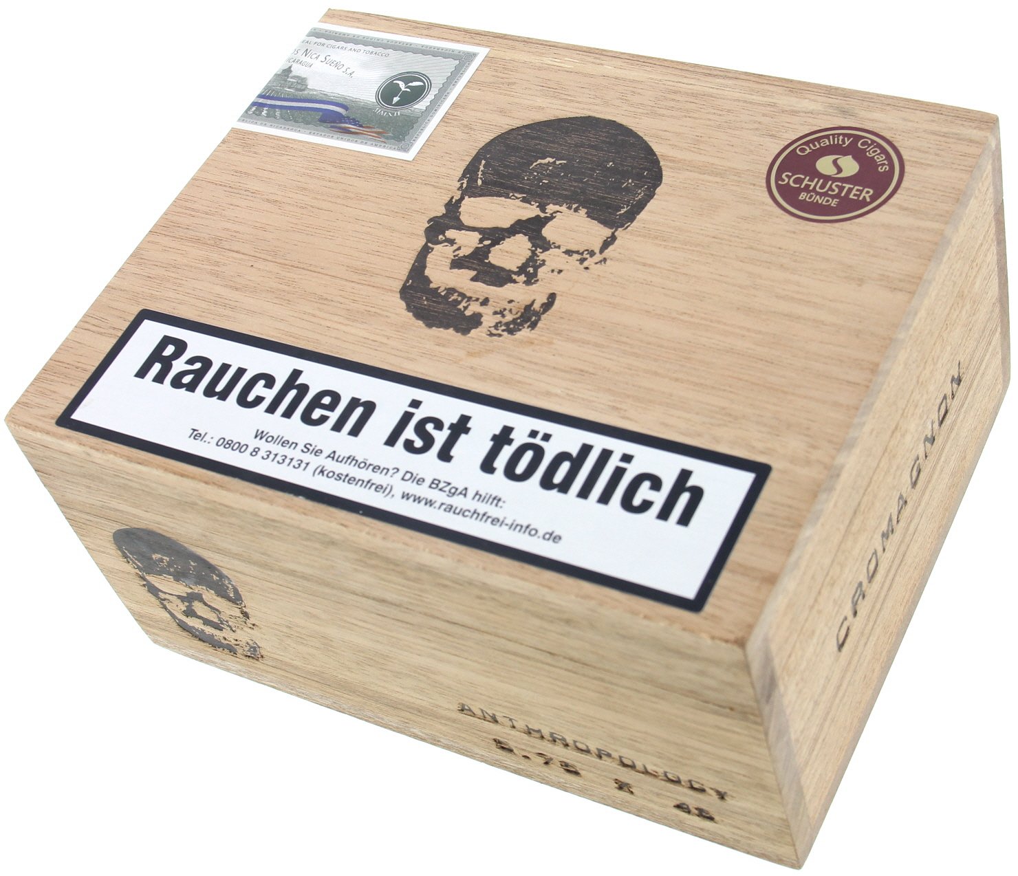 RoMa Craft Tobac CroMagnon Connecticut Broadleaf Maduro Anthropology (Grand Corona) Kiste