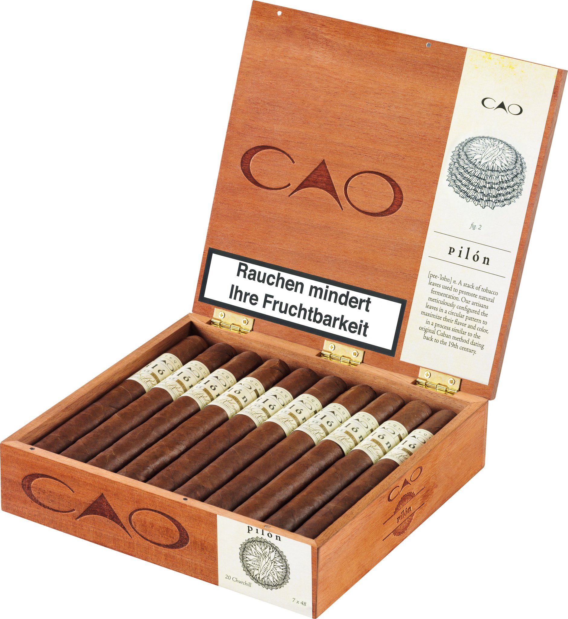 CAO Pilon Churchill Kiste offen